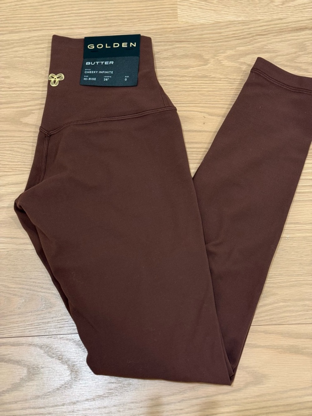 Aritzia Golden Butter High-Rise Leggings - cocoa powder Brown size 0 NWT